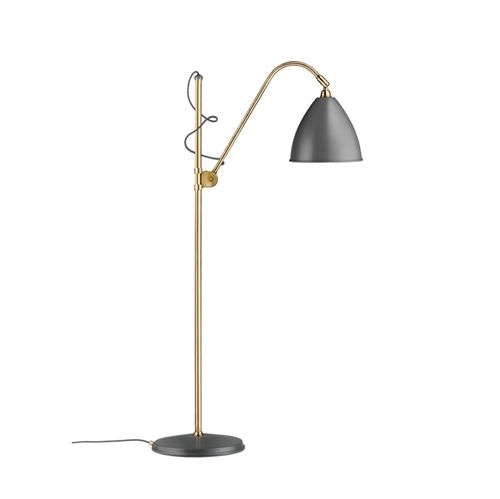 Bestlite BL3 Floor Lamp Ø:21cm  M  Brass base - Grey skærm