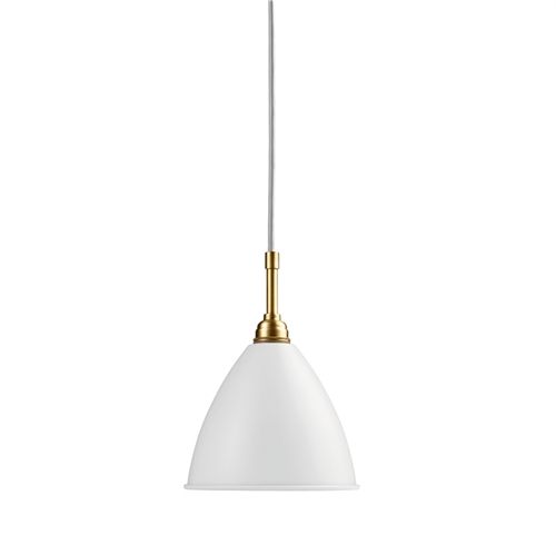 Bestlite BL9 Pendant Ø:16 cm Brass base - Matt White skærm