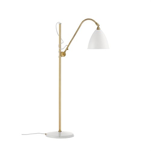 Bestlite BL3 Floor Lamp Ø:21cm M  Brass base - Matt White skærm