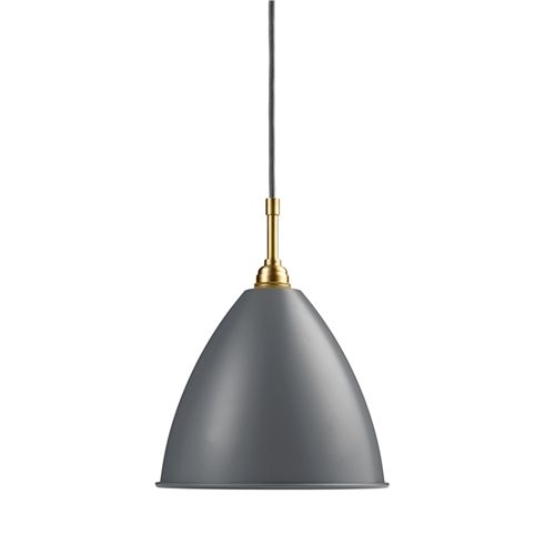 Bestlite BL9 Pendant Ø:21 cm  M  Brass base - Grey skærm