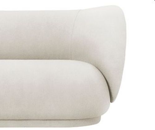 Ferm Living Rico 3-Personen-Sofa, gebürstet, L: 210 cm – gebrochenes Weiß