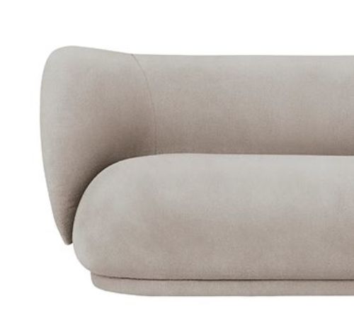 Ferm Living Rico 3-Personen-Sofa, gebürstet, L: 210 cm – Sand