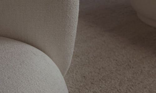 Ferm Living Rico 4-Personen-Sofa Boucle L: 260 cm – gebrochenes Weiß