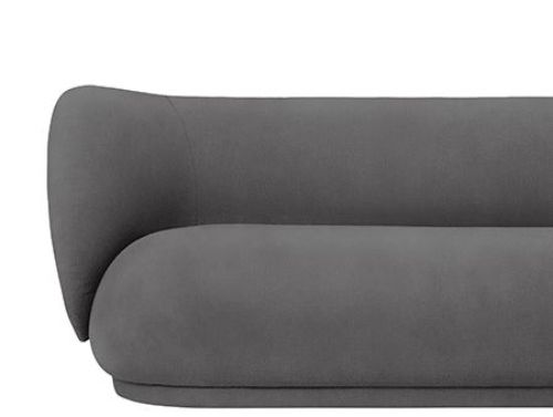 Ferm Living Rico 4-Personen-Sofa, gebürstet, L: 260 cm – warmes Grau