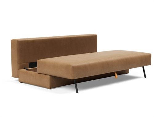 Innovation Living Osvald Schlafsofa L: 200 cm – Mat Sort/Fanual Brown