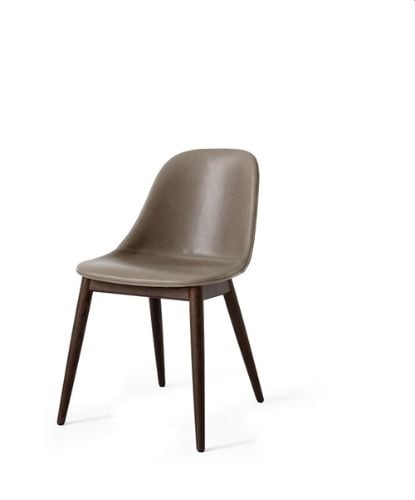 Audo Copenhagen Harbour Side Dining Chair SH: 45 cm – Dakar 0311 / Gestell aus dunkel gebeizter Eiche