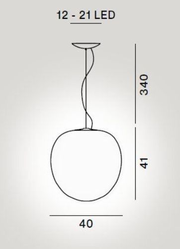 Foscarini Rituals XL Pendelleuchte H: 41 cm – Weiß/Weiß