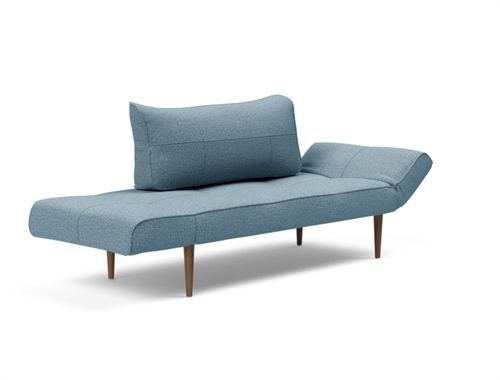 Innovation Living Zeal Styletto Daybed 72x178 cm - Dunkles Holz/Mixed Dance Hellblau