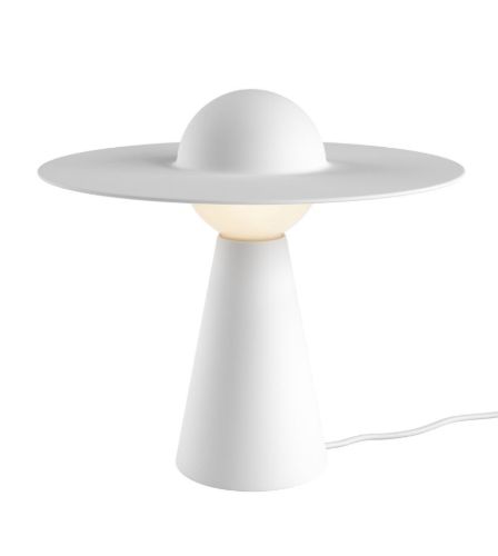 Moebe Keramik-Tischlampe H: 33 cm – Weiß