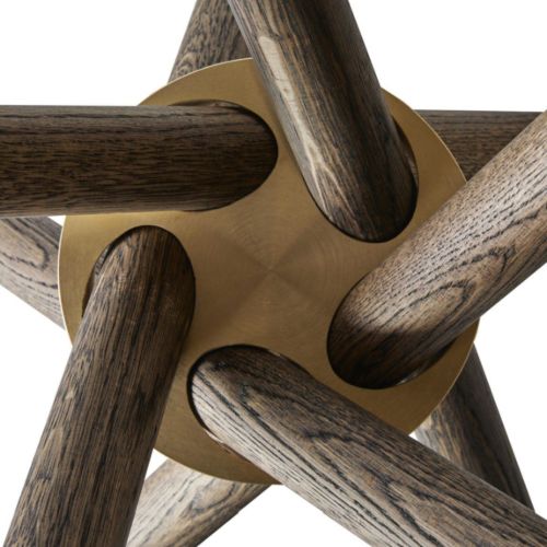 Eberhart Furniture Hector 120 Esstisch Ø: 120 cm – Dunkle Eiche