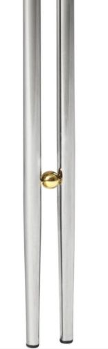 GUBI IOI Couchtisch Ø: 100 cm – Chrom/Grau Emperador