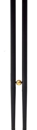 GUBI IOI Couchtisch Ø: 70 cm – Schwarz Halbmatt/Weiß Carrara