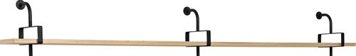GUBI Démon Shelf, 3 Brackets, 215, 1 shelf (Oak Semi Matt Lacquered)