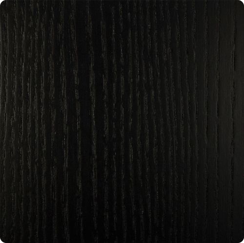 GUBI Démon Regal mit 2 Halterungen L: 95 cm – Esche schwarz gebeizt