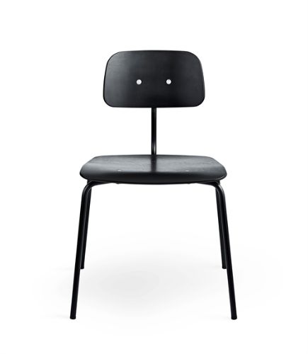 Montana Kevi 2060 Spisebordstol SH: 47 cm - Sort Finér/Sort Stel