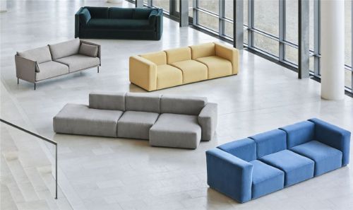 HAY Silhouette 2-Personen-Sofa Mono L:171 cm – Ruskin 33 / Geölte massive Eiche