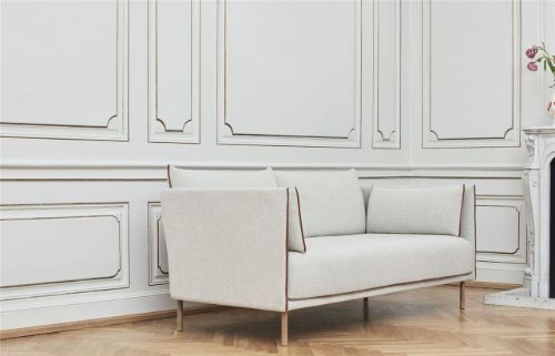 HAY Silhouette 2-Personen-Sofa Mono L:171 cm – Coda 100 / Massive Eiche geölt