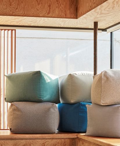 HAY Pouf 59x59x40 cm - Grau Sprinkle