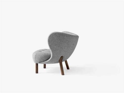 &Tradition Little Petra VB1 Lounge-Sessel SH: 40 cm - Geöltes Nussbaumholz/Hallingdal 130