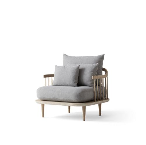 &Tradition Fly SC1 Lounge Chair H: 70 cm - Oiled Oak/Hot Madison 094