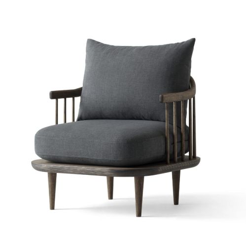 &Tradition Fly SC10 Lounge Chair  - Smoked Oiled Oak/Hot Madison 093