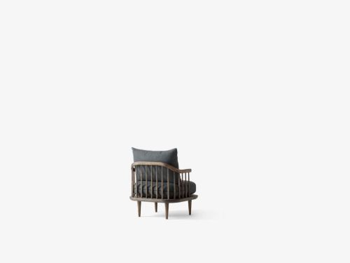 &Tradition Fly SC10 Lounge Chair SH: 40 cm – Geräucherte geölte Eiche/Hot Madison 093