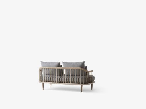 &Tradition Fly SC2 Sofa L: 162 cm – Weiß geölte Eiche/Hot Madison 094