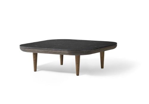 &Tradition Fly SC4 Lounge Table 80x80 cm - Smoked Oiled Oak/Honed Nero Marquina