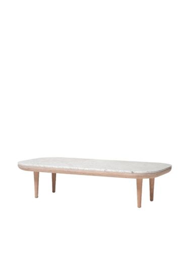 &Tradition Fly SC5 Lounge Table 60x120 cm - Oiled Oak/Honed Bianco Carrara Marble