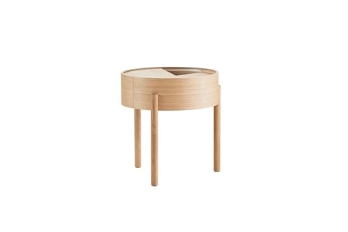 Woud Arc Side Table Ø: 42 cm - Oiled Oak
