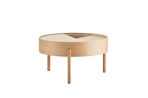 Woud Arc Coffee Table Ø: 66 cm - Oiled Oak