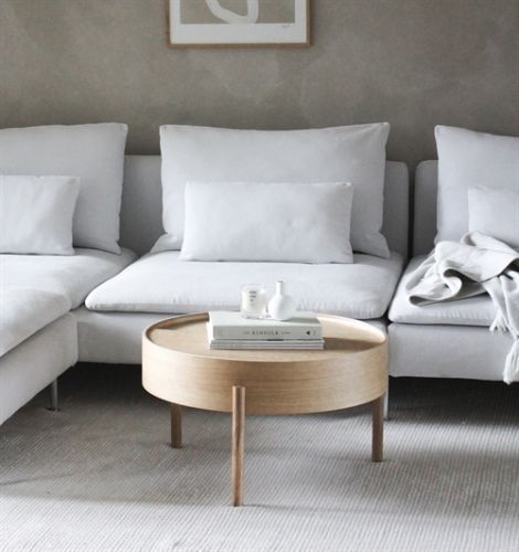 Woud Arc Couchtisch Ø: 66 cm – Geölte Eiche