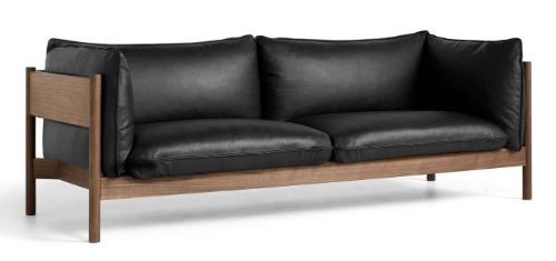 HAY Arbour 3 Seater B: 220 cm - Nevada NV0500S / Oiled Waxed Solid Walnut