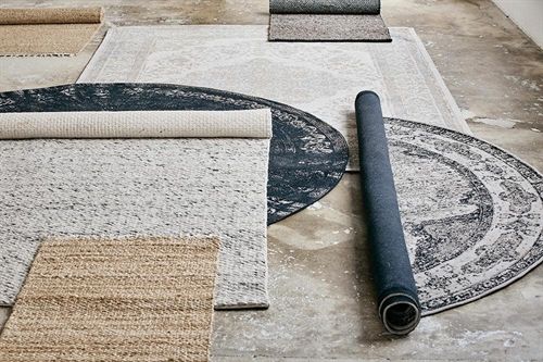 Nordal Venus Webteppich Ø: 240 cm – Staubgrau