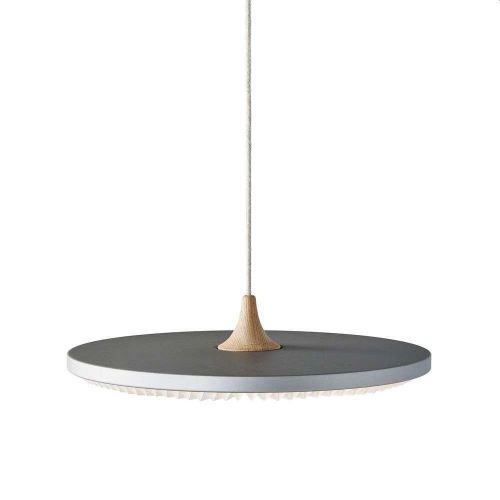 Le Klint Soleil Pendel M Silver Cloud Ø: 50 cm - Helle Eiche