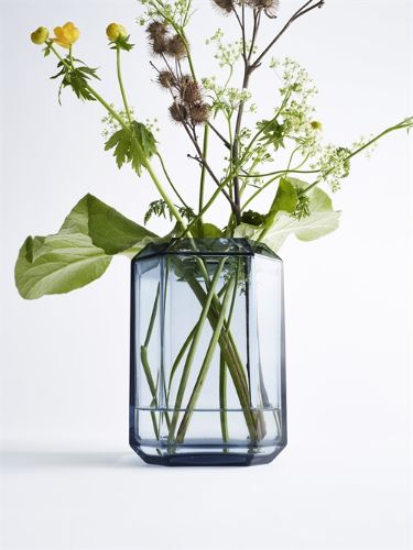 Louise Roe Jewel Vase H: 26 cm - Blau