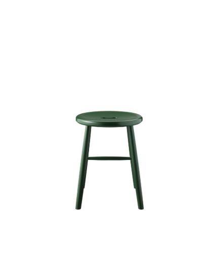 FDB Møbler J27 Skammel Børge Mogensen H: 45 cm - Bøg/Grøn