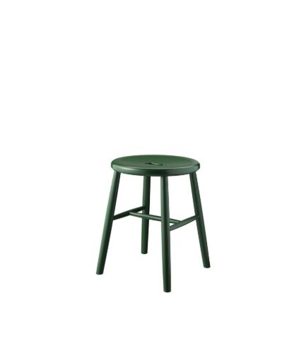 FDB Furniture J27 Hocker Børge Mogensen H: 45 cm - Buche/Grün