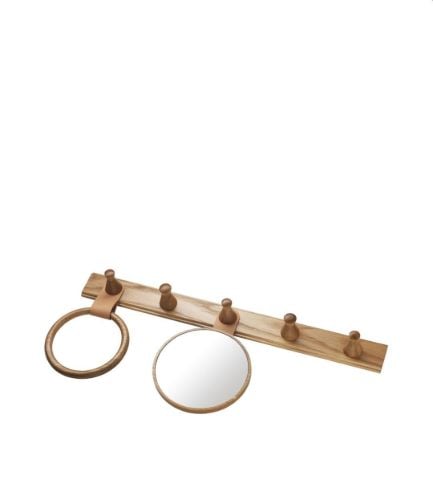 FDB Furniture Q3 Allé Haken 5 Stück L: 60 cm - Eiche 