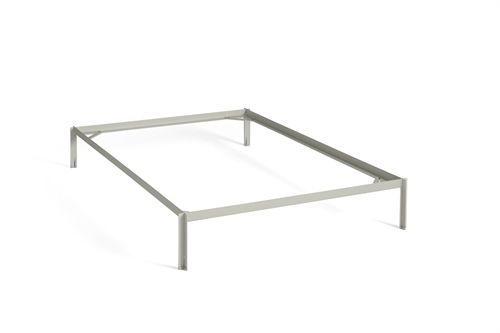 HAY Connect Bed for L: 200 x W: 140 cm Mattress - Warm Grey