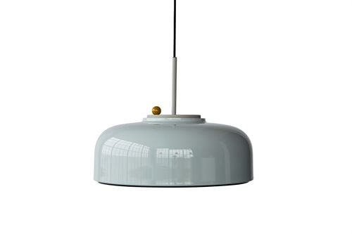 Please Wait To Be Seated Podgy Pendant Ø: 42 cm - Ash Grey/Tumeric Yellow