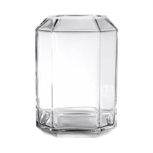 Louise Roe Jewel Vase Glass H: 26 cm - Clear