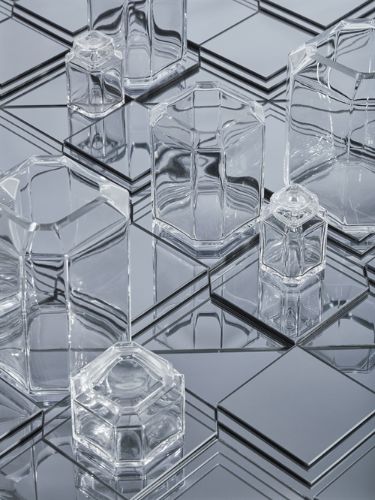 Louise Roe Jewel Vase Glas H: 20 cm - Klar