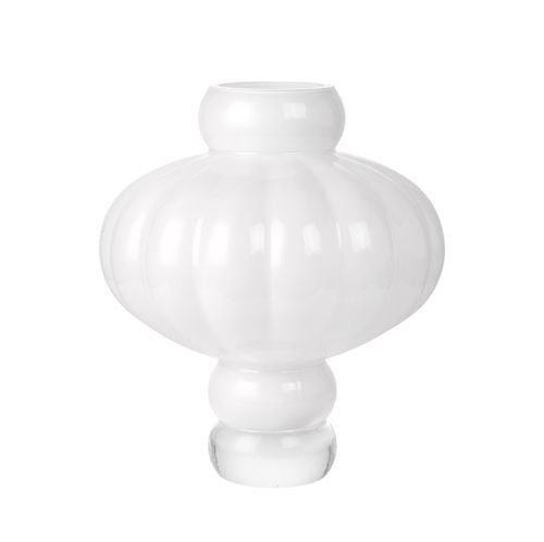 Louise Roe Balloon Vase #03 H: 40 cm - Opal White