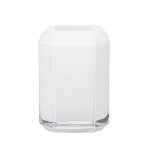 Louise Roe Jewel Vase Glass H: 20 cm - Opal White