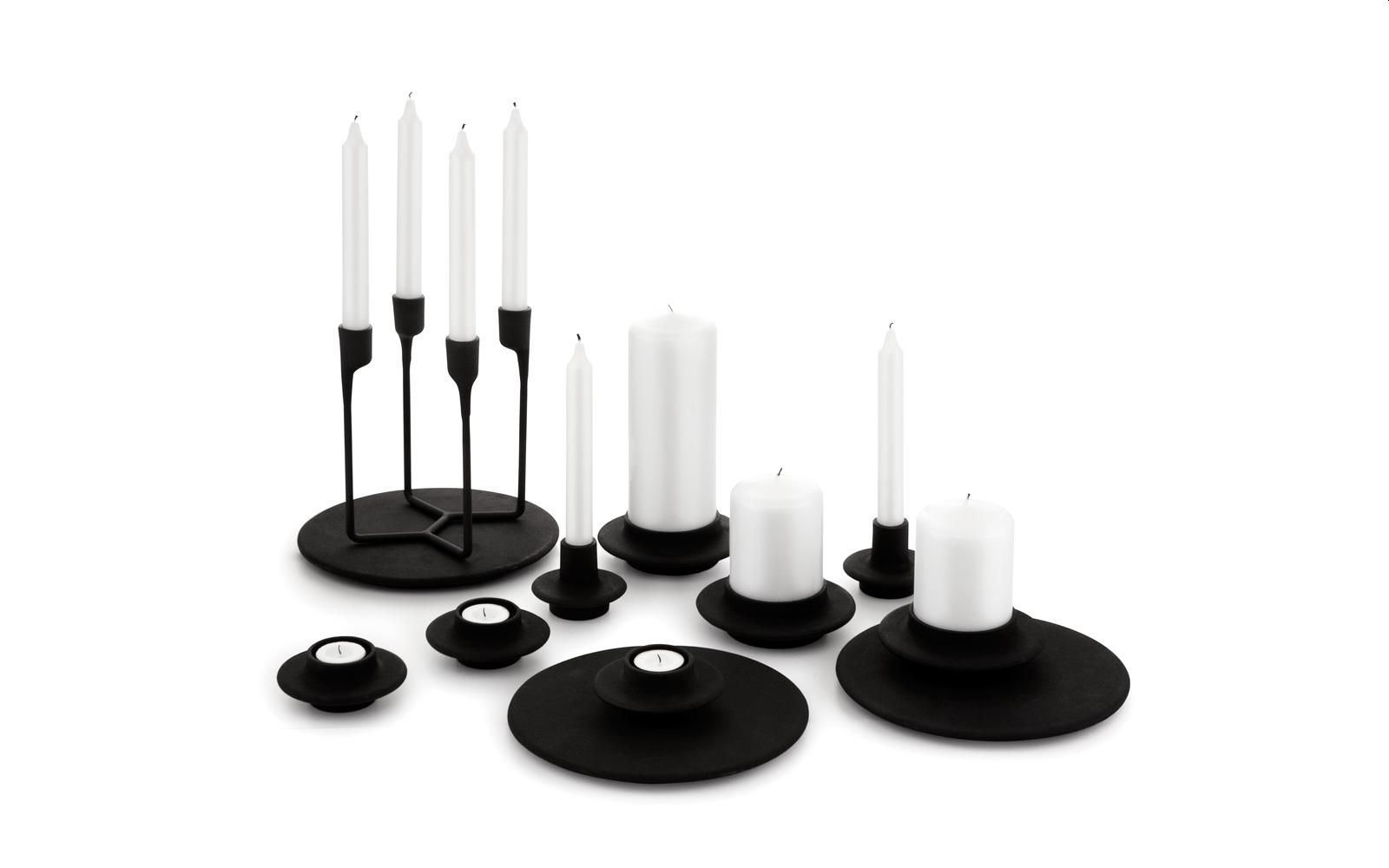 Normann Copenhagen Heima Bloklysstage Ø: 13 cm - Schwarz