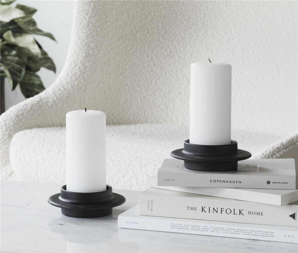 Normann Copenhagen Heima Bloklysstage Ø: 13 cm - Schwarz