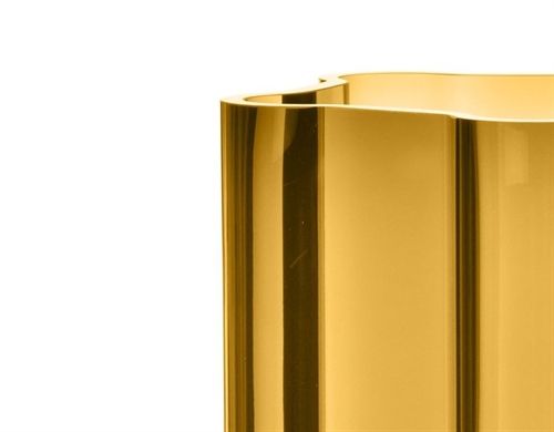 Louise Roe Funki Vase, abgerundet, H: 34 cm – Bernstein
