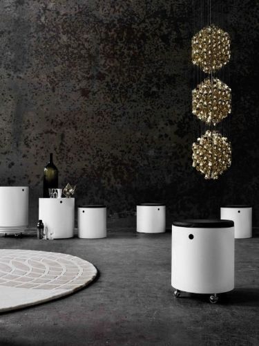 Verpan Spiral SP3 Pendelleuchte H: 220 cm - Gold