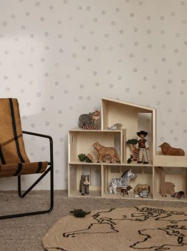 Ferm Living Jute-Teppich World Large Ø: 130 cm